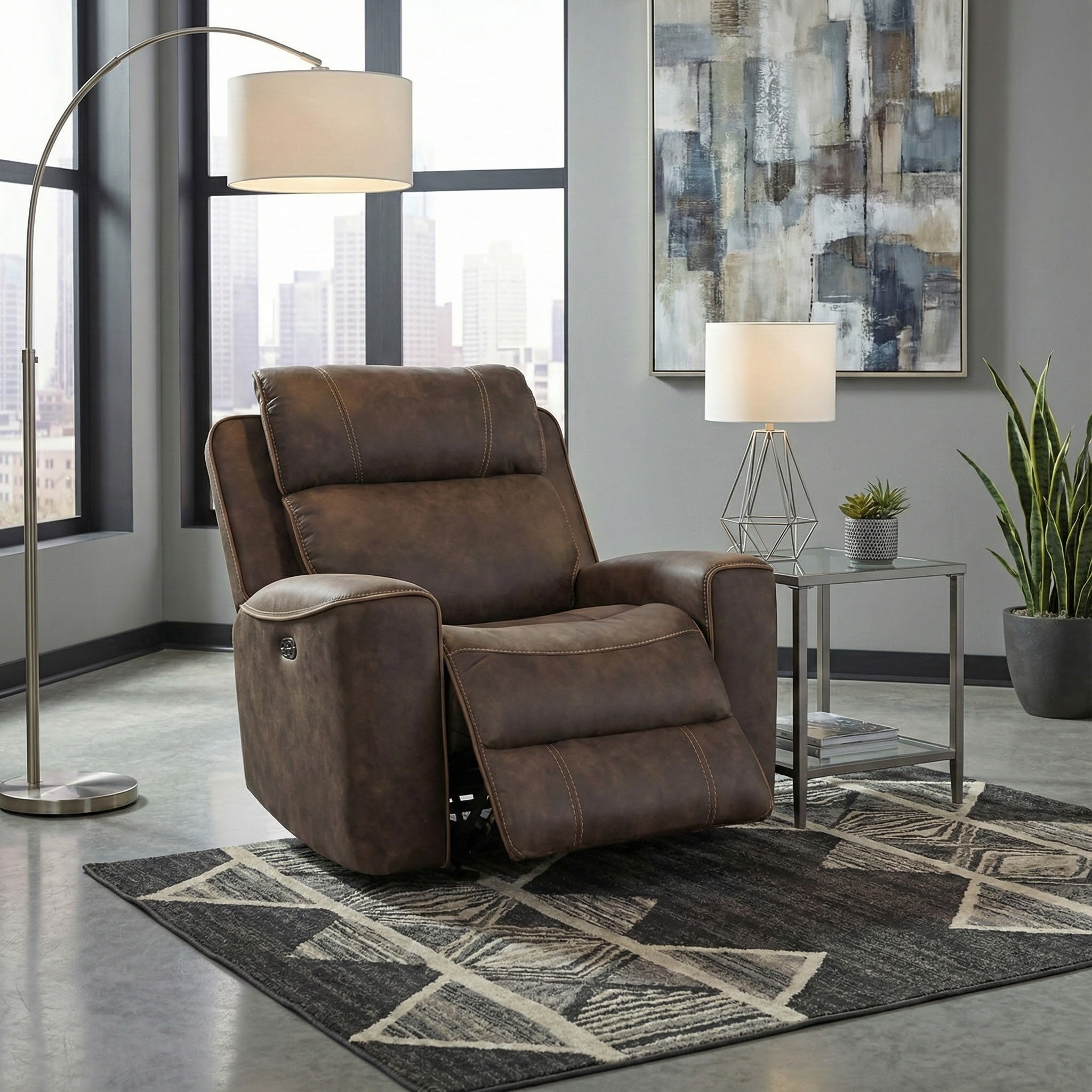Telluride Manual Rocker Recliner in Chocolate