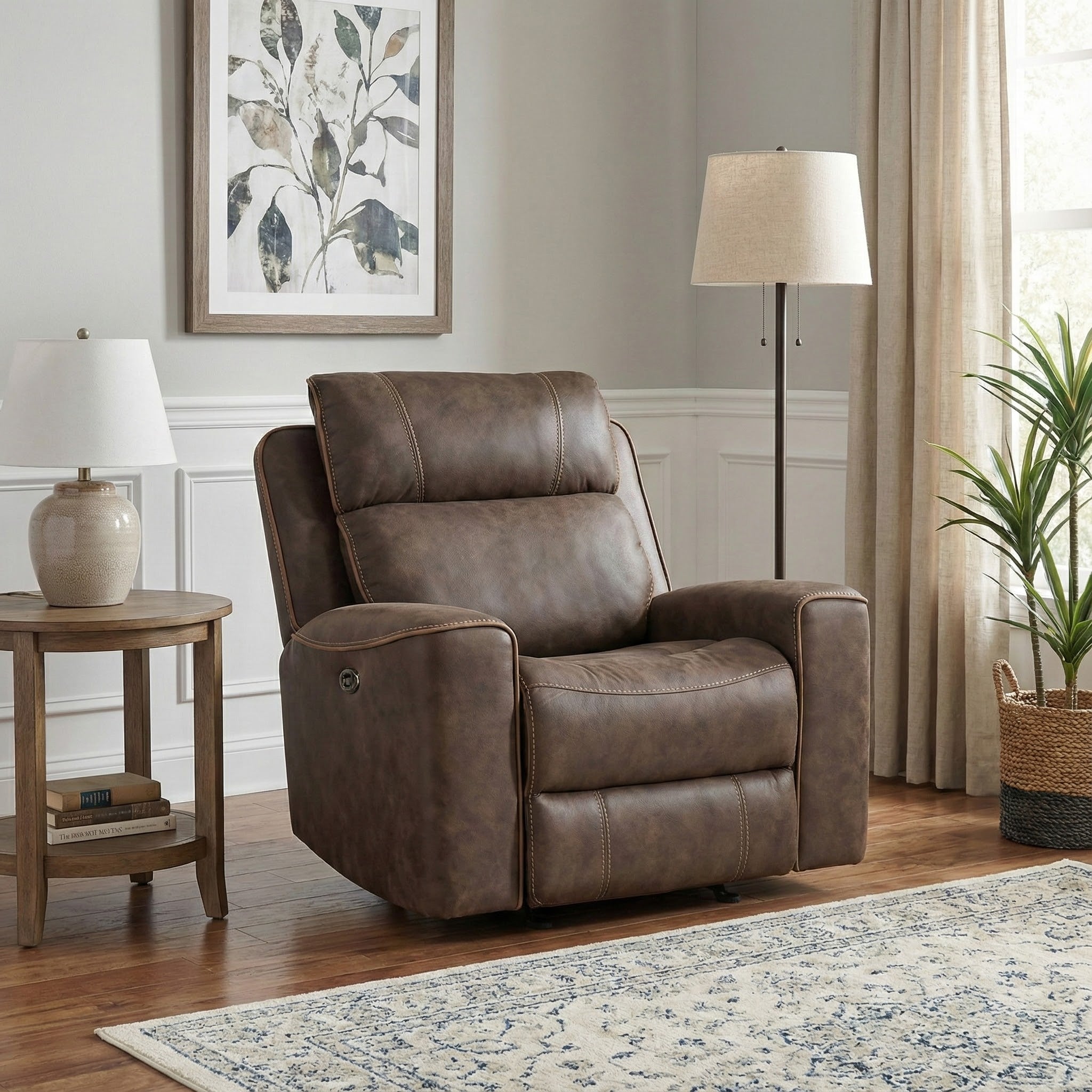 Telluride Manual Rocker Recliner in Chocolate