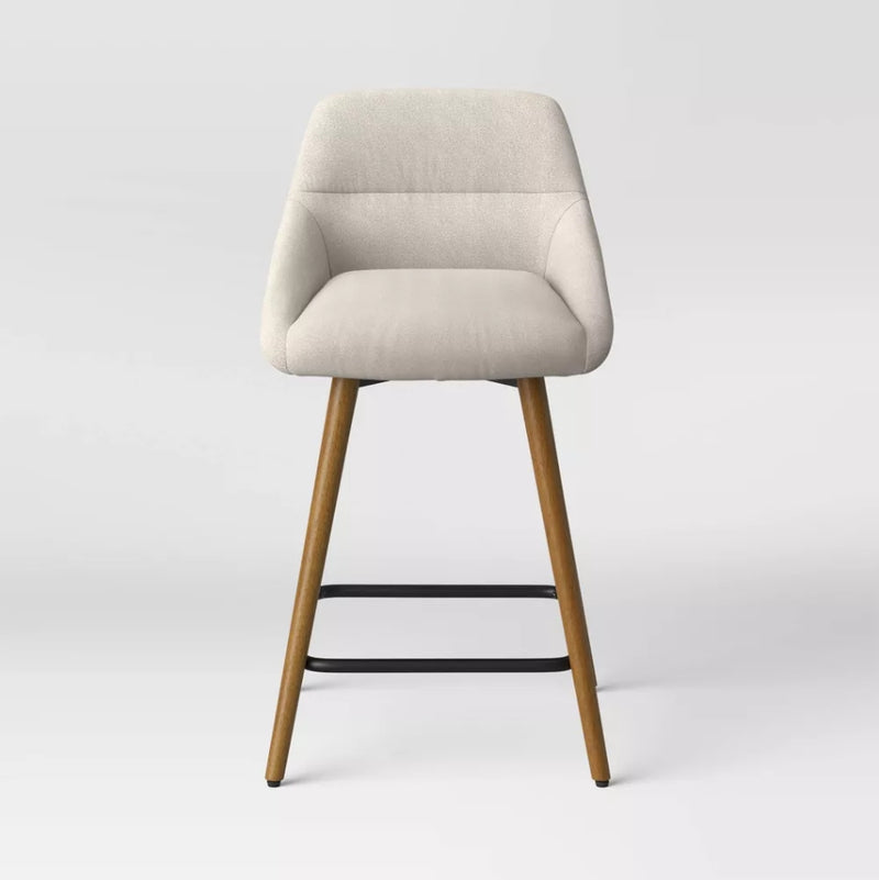 Timo Swivel Counter Height Barstool - Cream