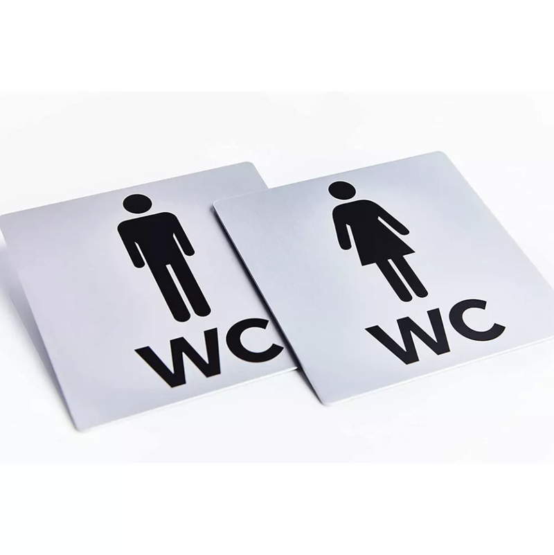 Toilet Sign Plaques for Men and Women
