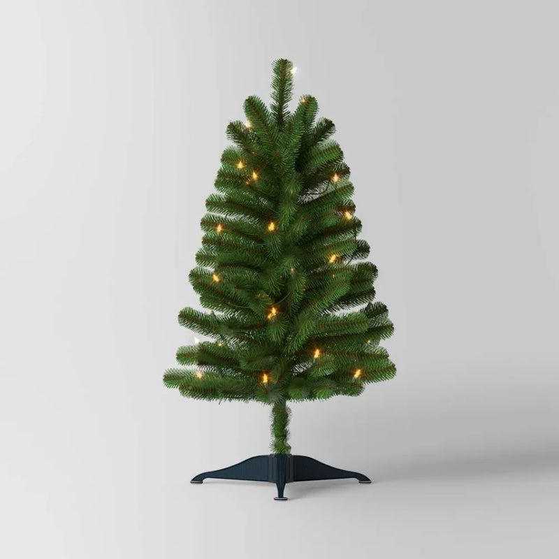 3' Pre-lit Alberta Spruce Artificial Christmas Tree