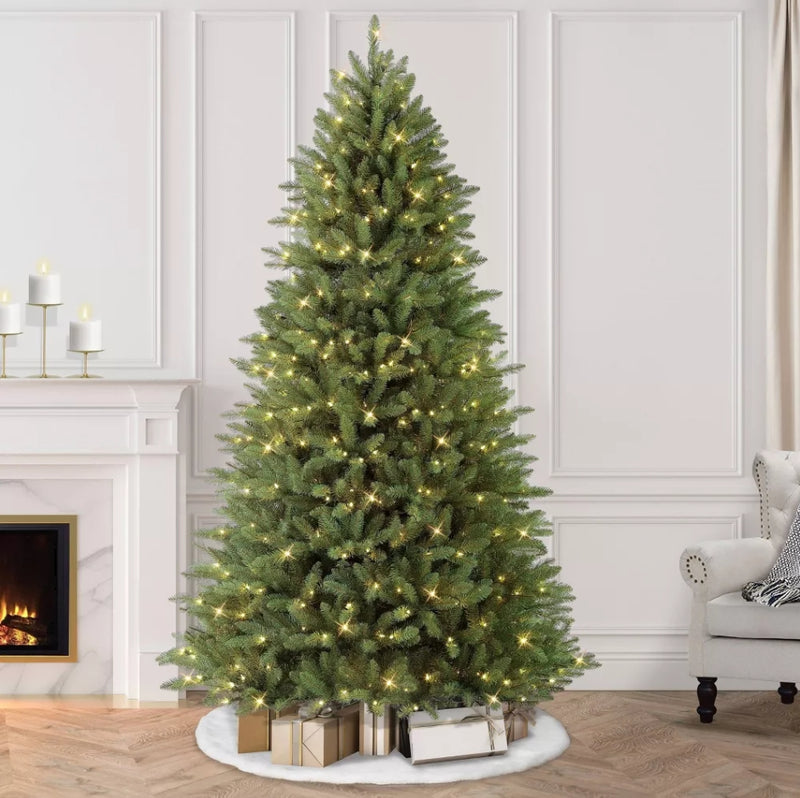 7.5' Pre-lit Alberta Spruce Artificial Christmas Tree