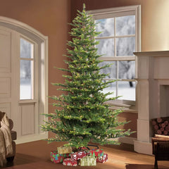 7.5' Pre-lit Alberta Spruce Artificial Christmas Tree