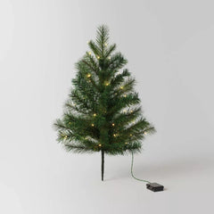 7.5' Pre-lit Alberta Spruce Artificial Christmas Tree