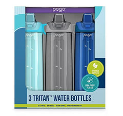 Pogo 32-oz Tritan Water Bottles (3 Pack)