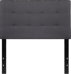 Bedford Tufted Upholstered Twin Headboard - Dark Gray Fabric