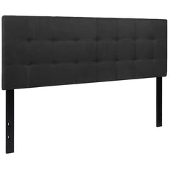 Quilted Tufted Upholstered Headboard - Black (Queen)