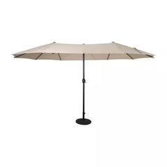 15 ft. Commercial Market Patio Umbrella in Tan (Stand not included)