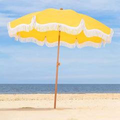 6'x10' Rectangular Outdoor Patio Market Umbrella with Black Pole - Off White