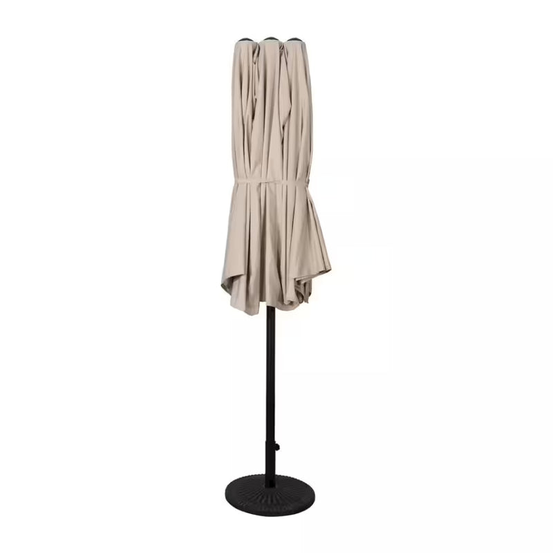 15 ft. Commercial Market Patio Umbrella in Tan (Stand not included)
