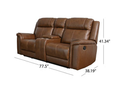 Gilmore Leather Manual Reclining Loveseat