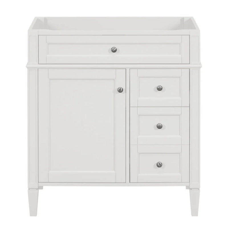 30'' Bathroom Vanity without Top Sink - White