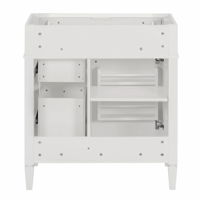 30'' Bathroom Vanity without Top Sink - White