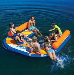 WOW Cosmo Island 10 x 9 Ft. Fun Dock - Orange
