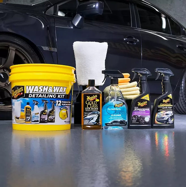 Meguiar’s Wash & Wax Detailing Kit, 12-piece