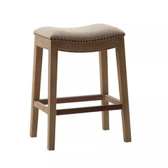 Westly Saddle Counter Height Barstool - Linen
