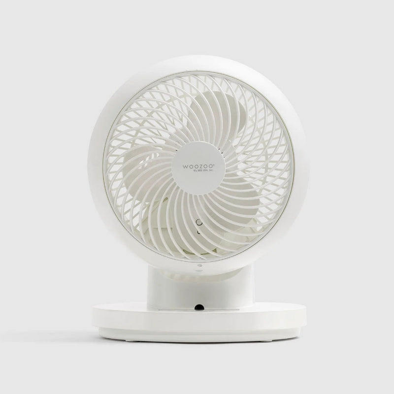 Woozoo 360 Degree Oscillating Personal Fan, White