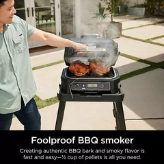 Ninja Woodfire® Pro 4-in-1 XL Outdoor Grill & Smoker with Built-in Thermometer