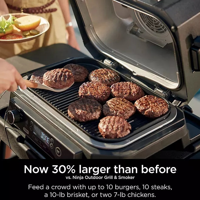 Ninja Woodfire® Pro 4-in-1 XL Outdoor Grill & Smoker with Built-in Thermometer