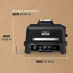 Ninja Woodfire® Pro 4-in-1 XL Outdoor Grill & Smoker with Built-in Thermometer