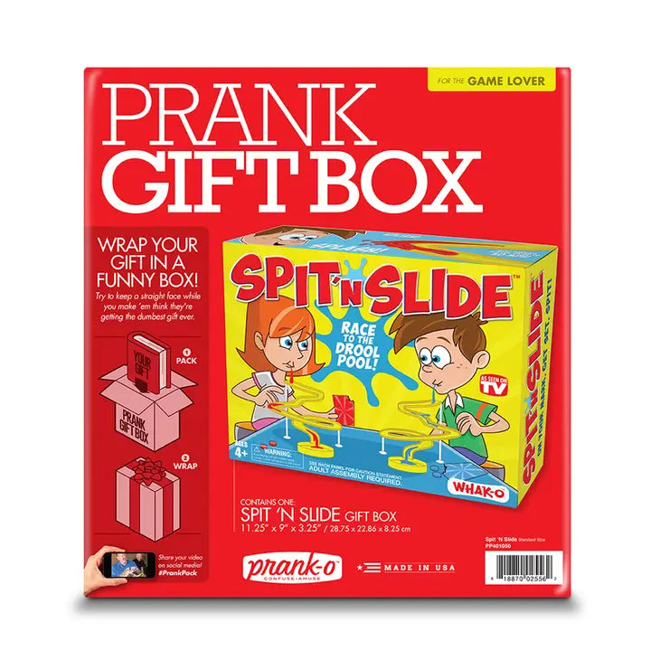 Prank Gift Box Spit 'n Slide