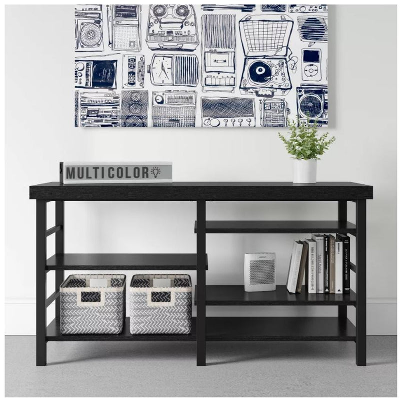 Adjustable Storage TV Stand for TVs up to 50" - Black