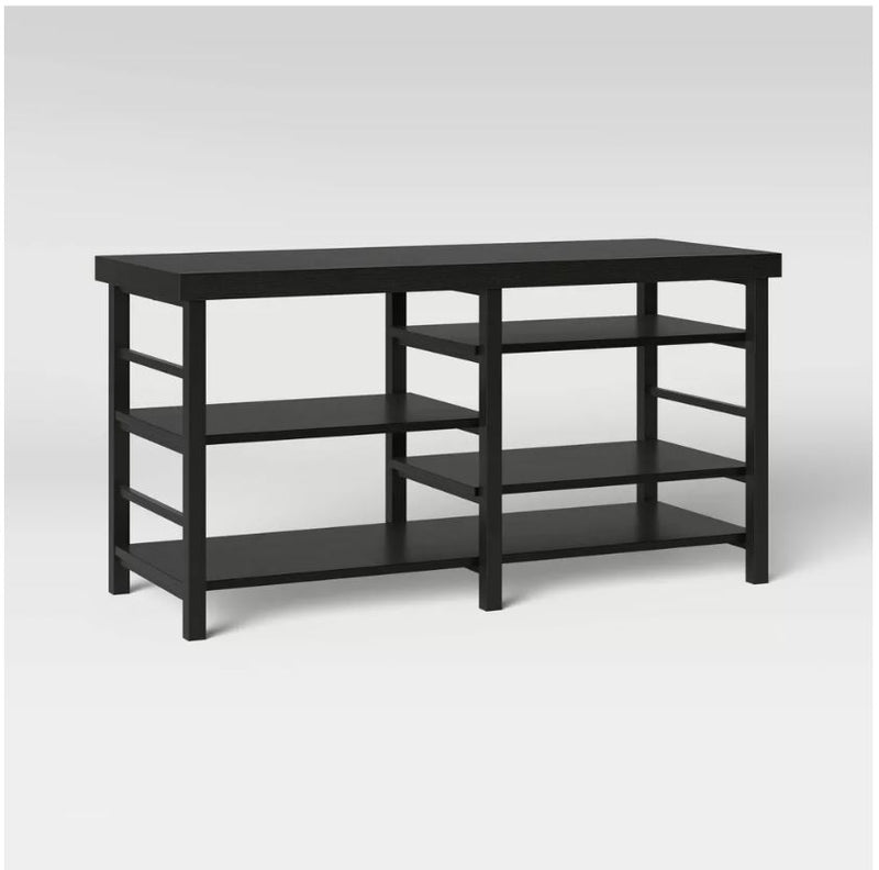 Adjustable Storage TV Stand for TVs up to 50" - Black