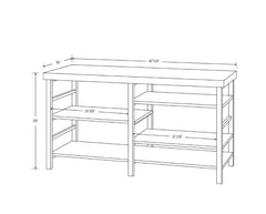 Adjustable Storage TV Stand for TVs up to 50