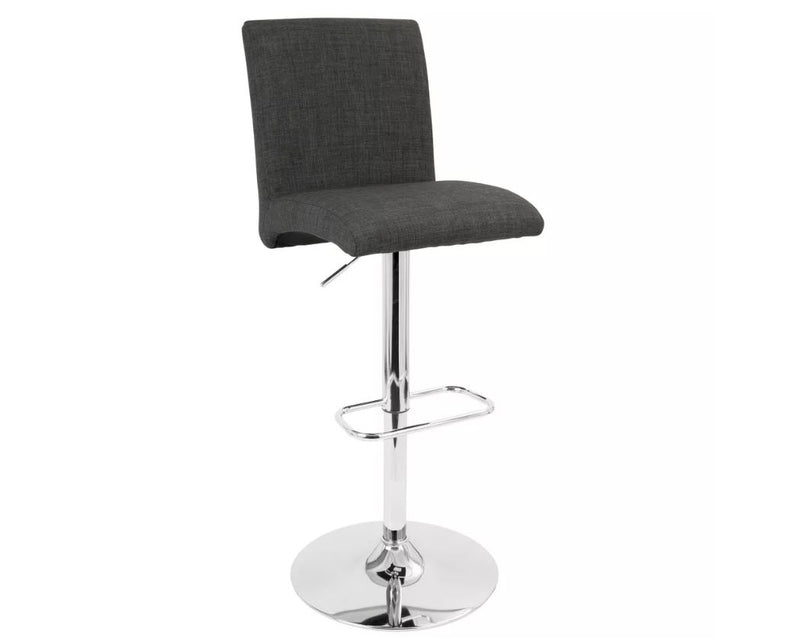 Tintori Fabric 30" Barstool - Charcoal