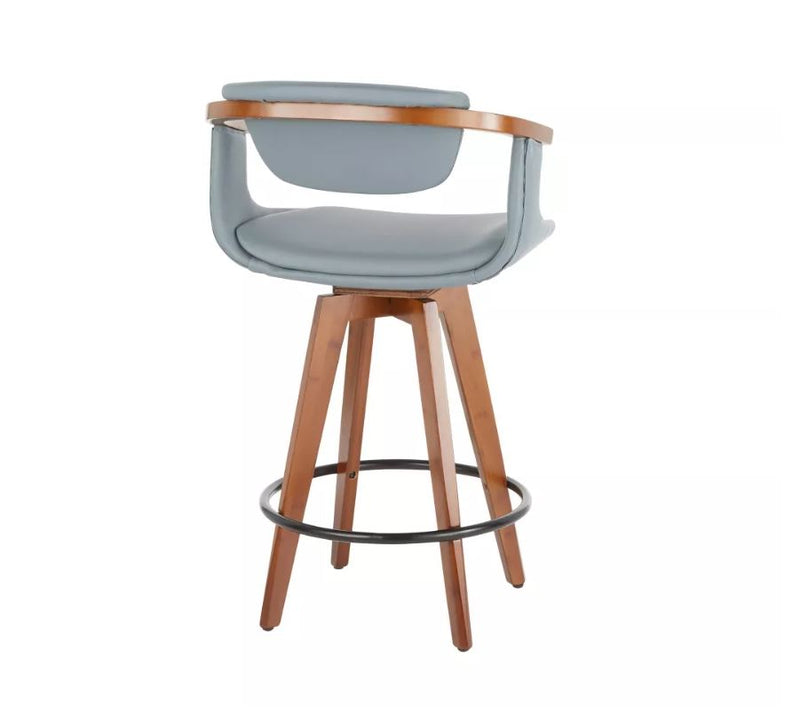 Oracle Mid-Century Modern Counter Height Barstool - Grey