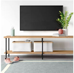 Wood and Metal TV Stand for TVs up to 60