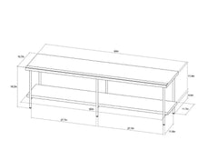 Wood and Metal TV Stand for TVs up to 60