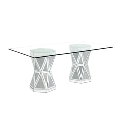 Noralie Dining Table Faux Diamonds