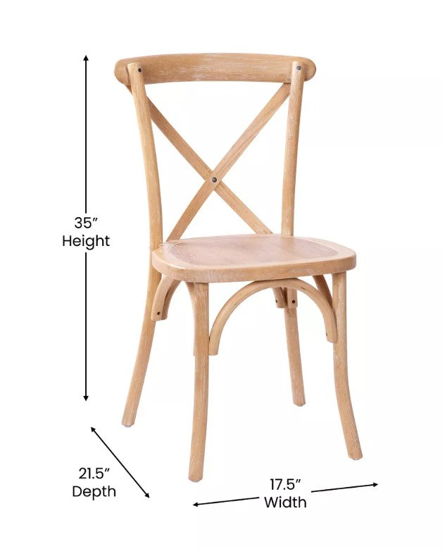 Advantage X-Back Dining Chair - Set of 2, Driftwood