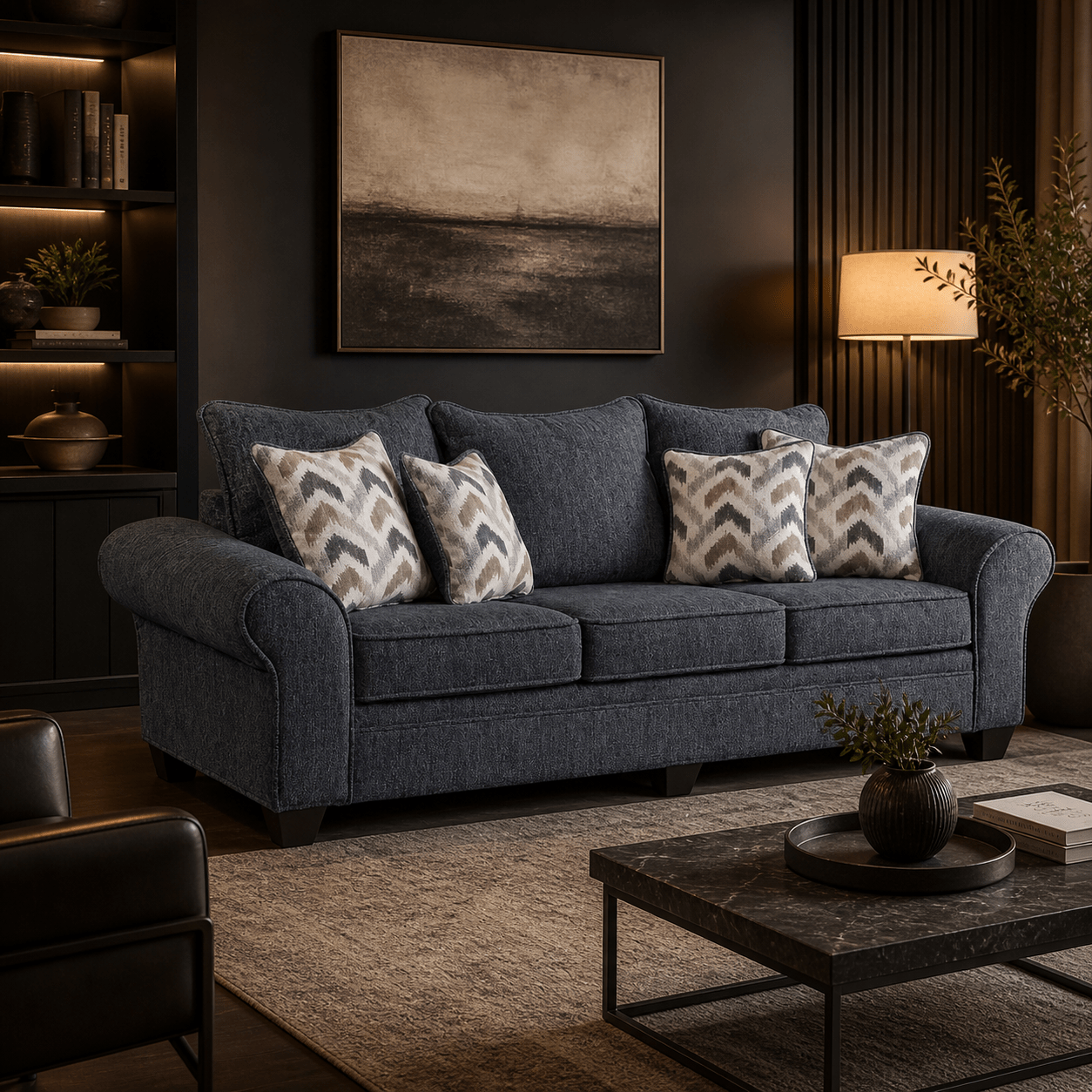 Arlington Sofa - Charcoal - Wichita Home Outlet