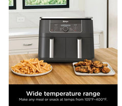 Ninja Foodi 6-in-1 8-Qt. Two Basket Air Fryer - Black