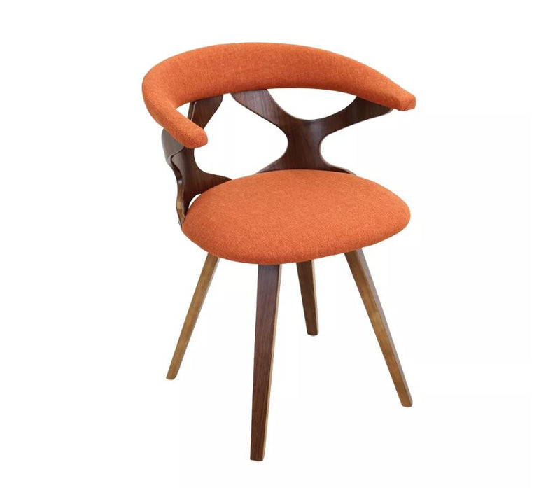 Gardenia Mid-Century Modern Dining/Accent Chair - Orange