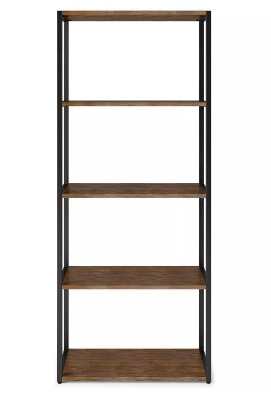 72" Brinkley Bookcase Rustic Natural Aged Brown