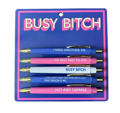 Busy Bitch Pen Set