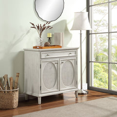 Coast to Coast Spivey Light Grey Two Door One Drawer Cabinet