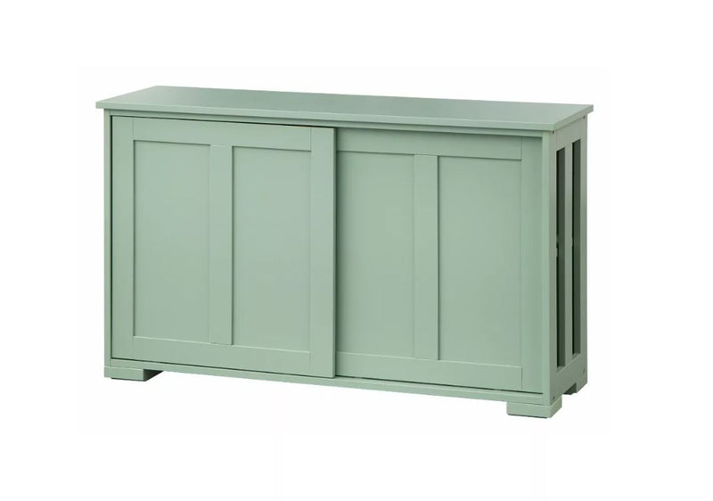 Pacific Stackable Cabinet with Sliding Doors - Mint Green