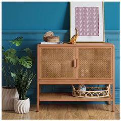 Minsmere 2 Door Cabinet - Natural Brown