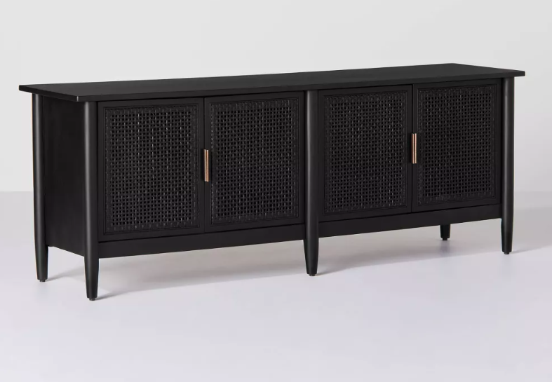 Wood & Cane Media Console Wichita Home Outlet