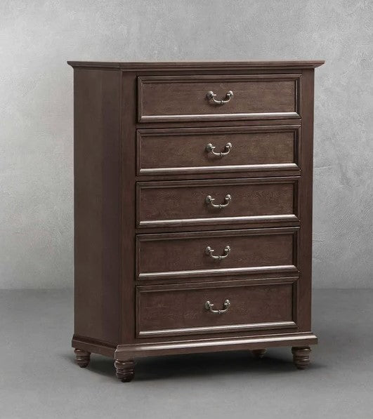 5 Drawer Caymen Chest - Brown