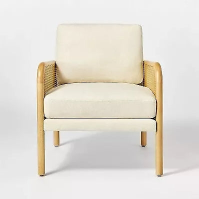 Cane Accent Chair - Cream