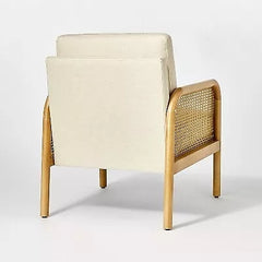 Cane Accent Chair - Cream