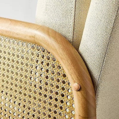 Cane Accent Chair - Cream