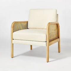 Cane Accent Chair - Cream