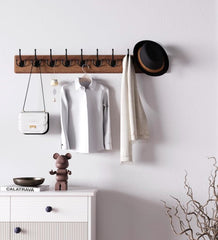 Wall Mounted Coat Rack - 10 Hooks