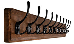 Wall Mounted Coat Rack - 10 Hooks